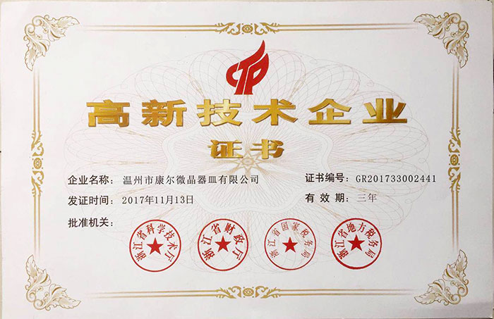 Provincial High-tech Enterprise 2017