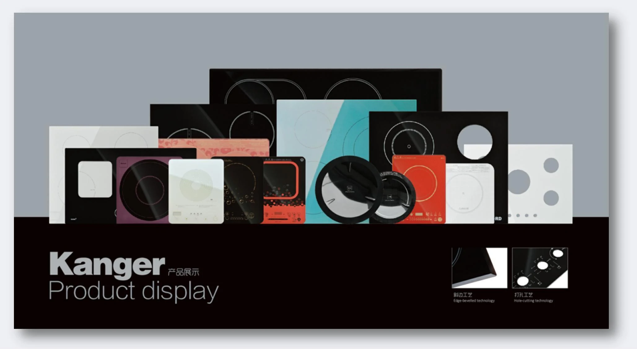 Kanger glass-ceramic panel display