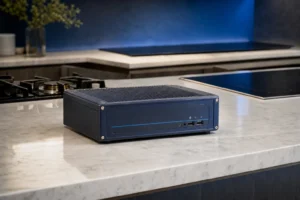What design constraints apply to porcelain white glass-ceramic cooktop panels?