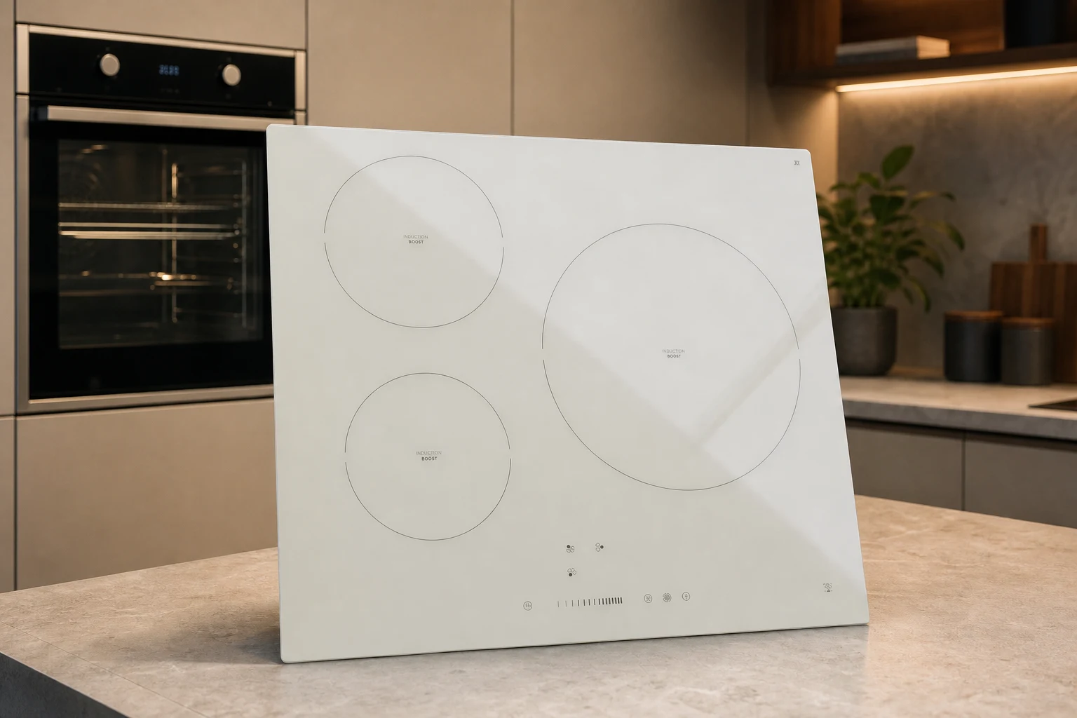 Borosilicate glass oven door panel for high thermal-shock duty