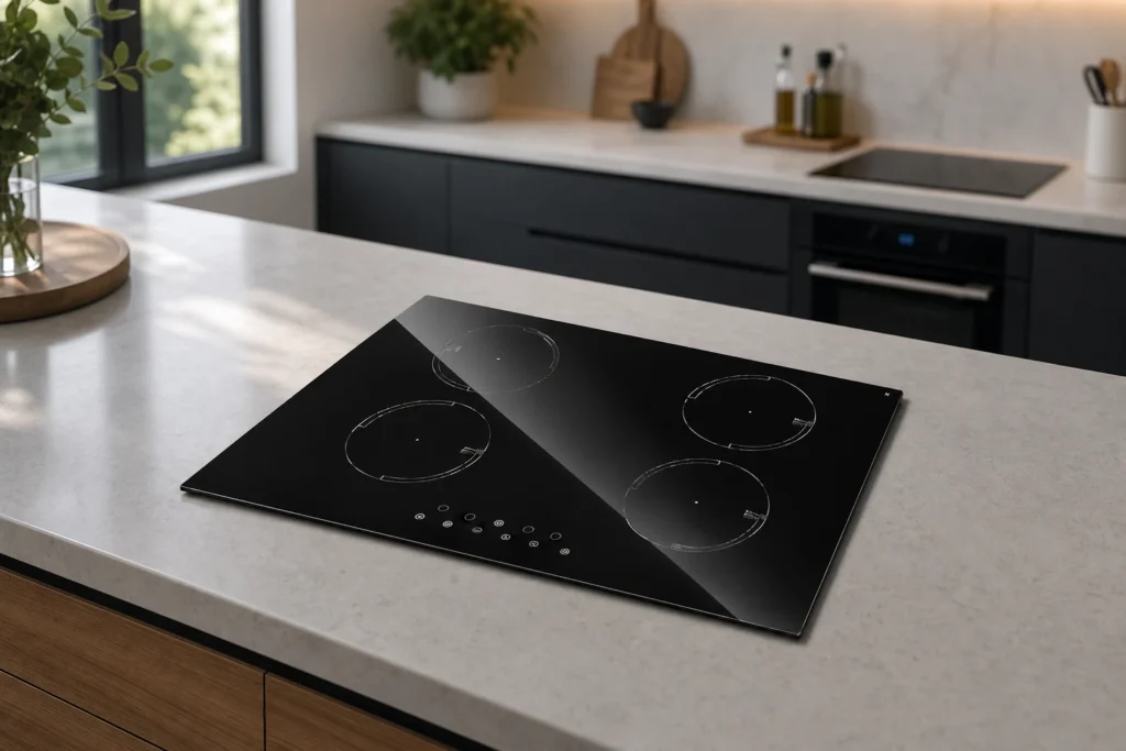 cover plates glass — KANGER official product with illustrative background (not a real site photo)