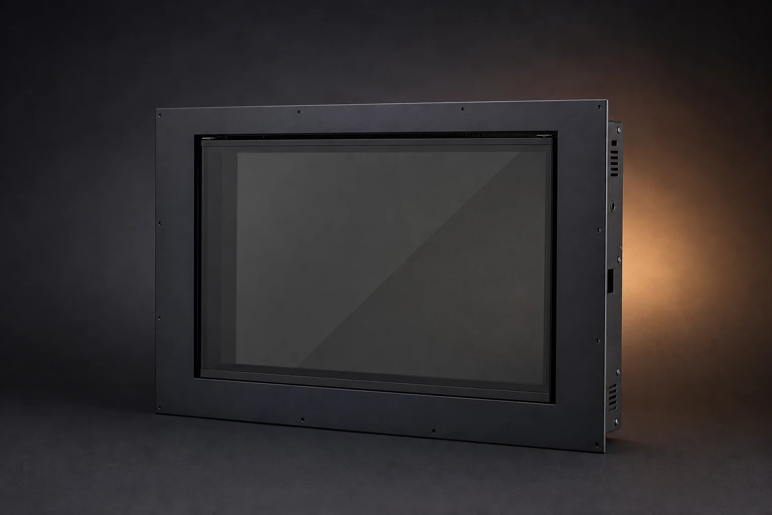 Transparent glass-ceramic fireplace door product route for controlled RFQs
