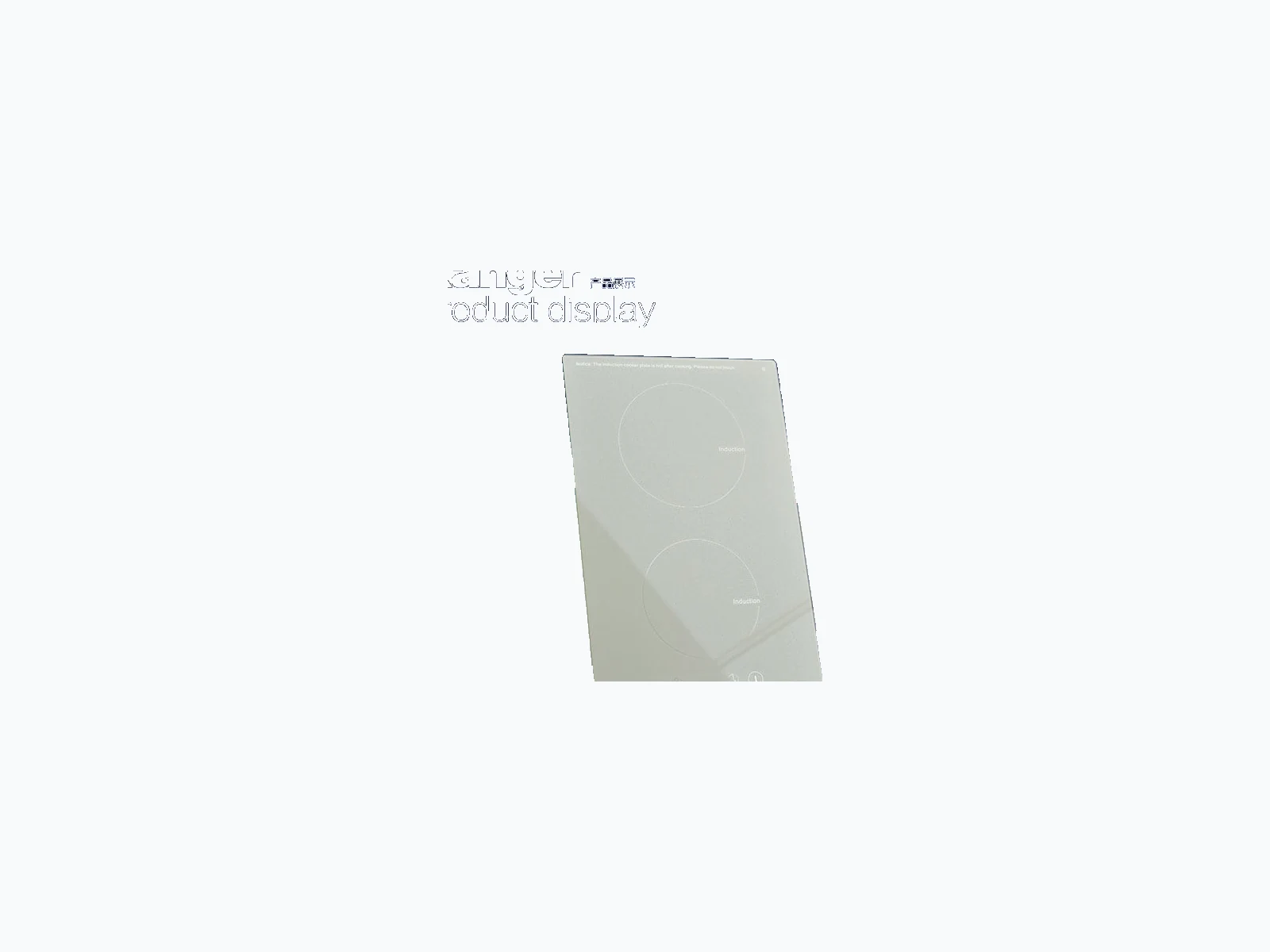 White induction panel branding review