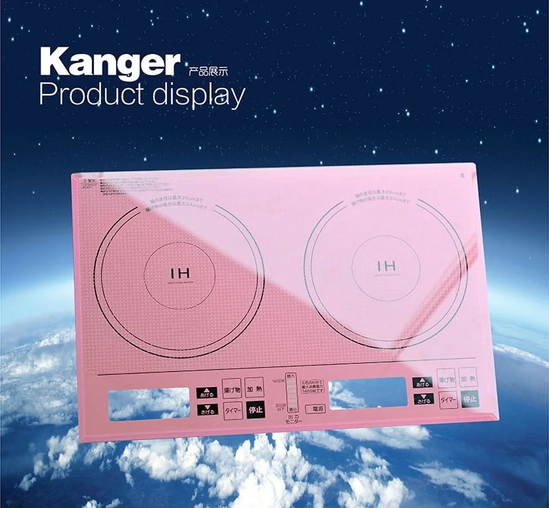 Clear glass-ceramic panel showing transparency for viewing RFQs