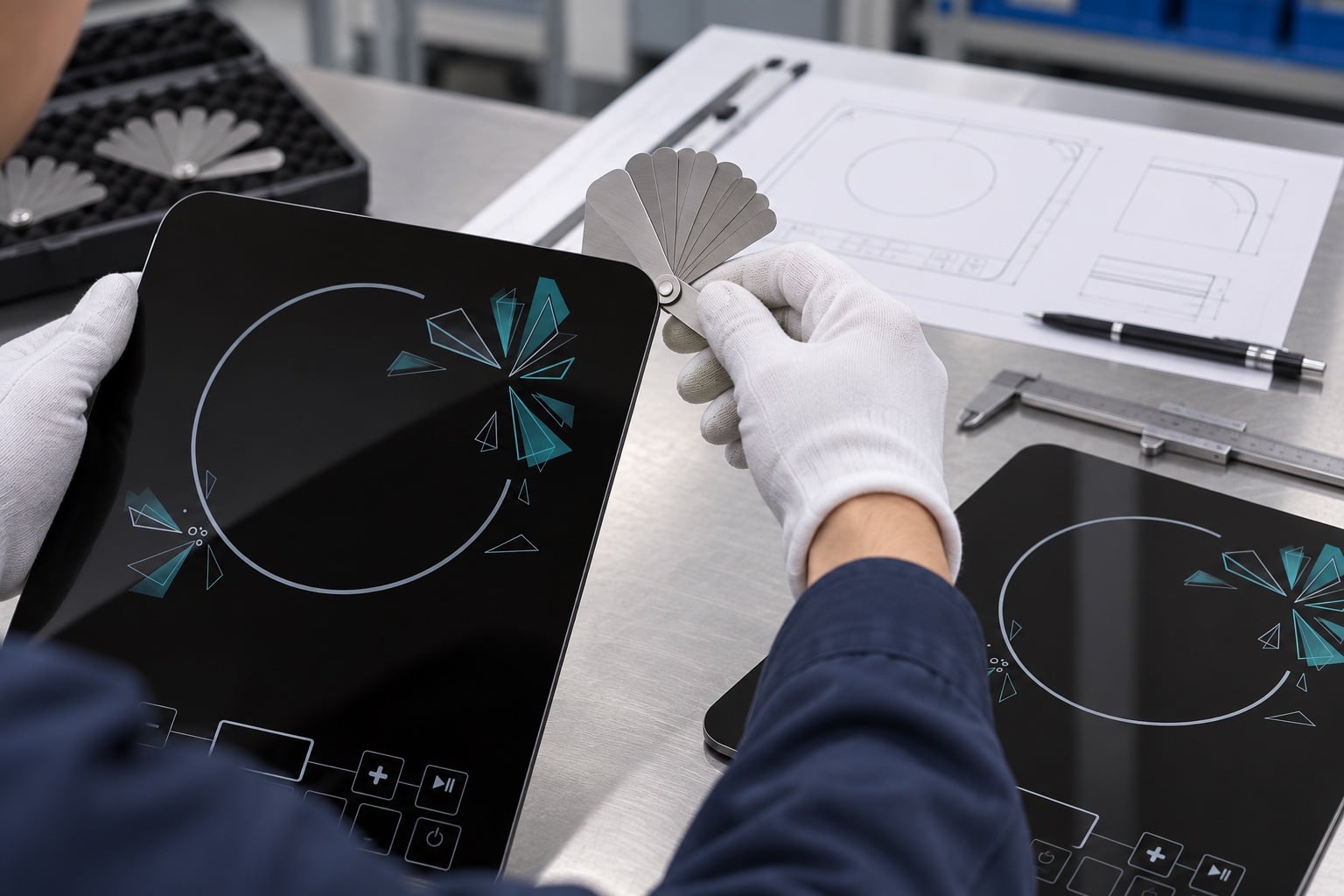 Black Ceramic Glass Corner Radius Requirements for OEM Drawings — engineering inspection