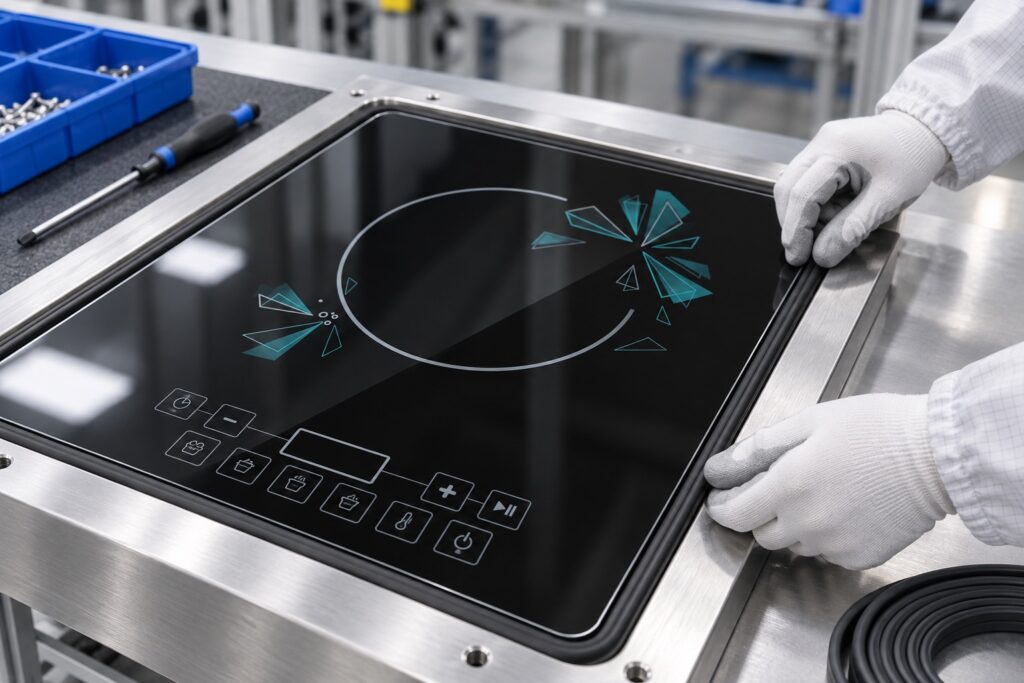 Designing the Sealing Interface Around Black Ceramic Glass — featured engineering scene