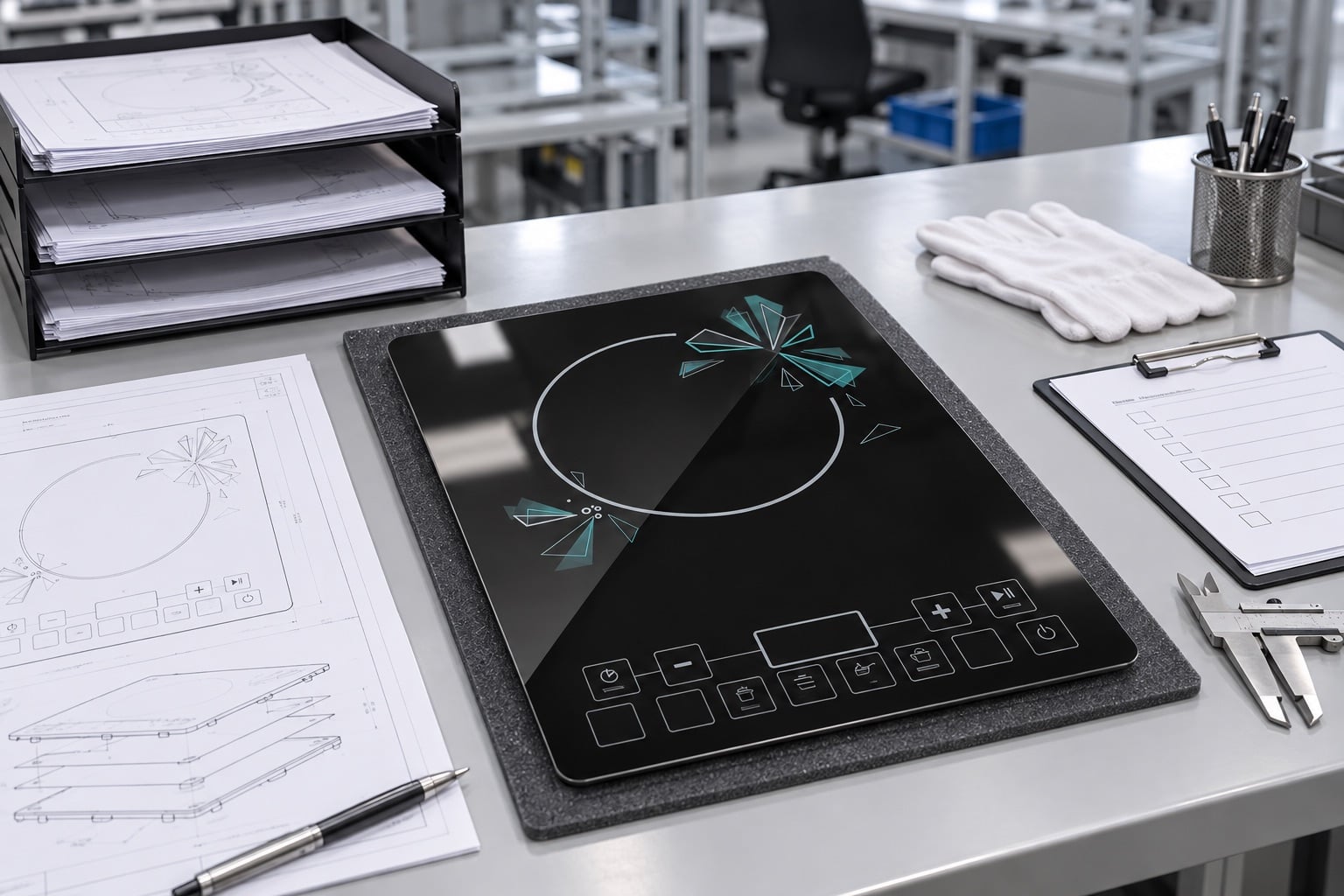 How to Control Drawing Revisions for Custom Black Ceramic Glass — verification setup