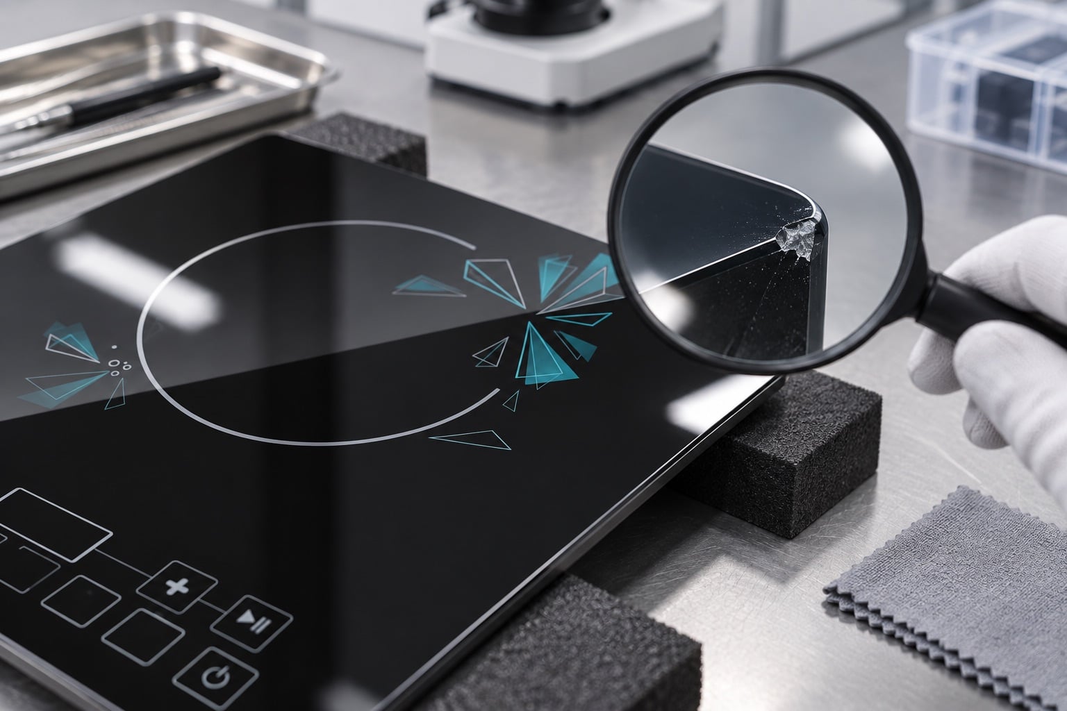 Black Ceramic Glass Failure Analysis: Cracks, Chipping, Warping, and Discoloration — product detail