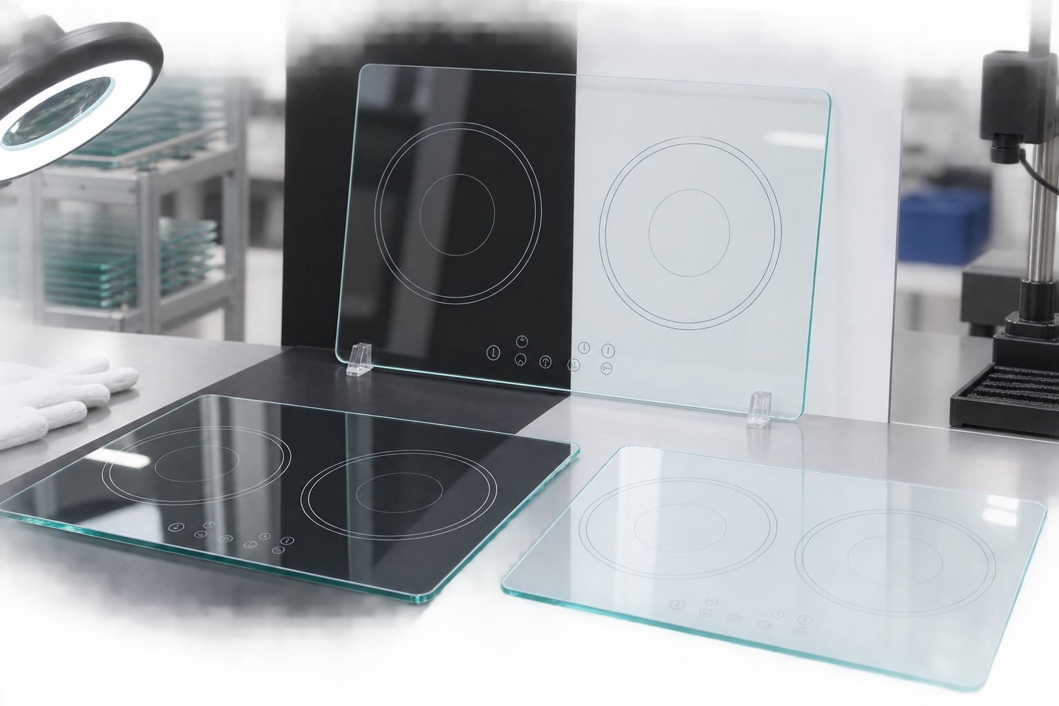 Optical Inspection Criteria for Transparent Ceramic Glass: Color, Haze, and Surface Defects — verification setup
