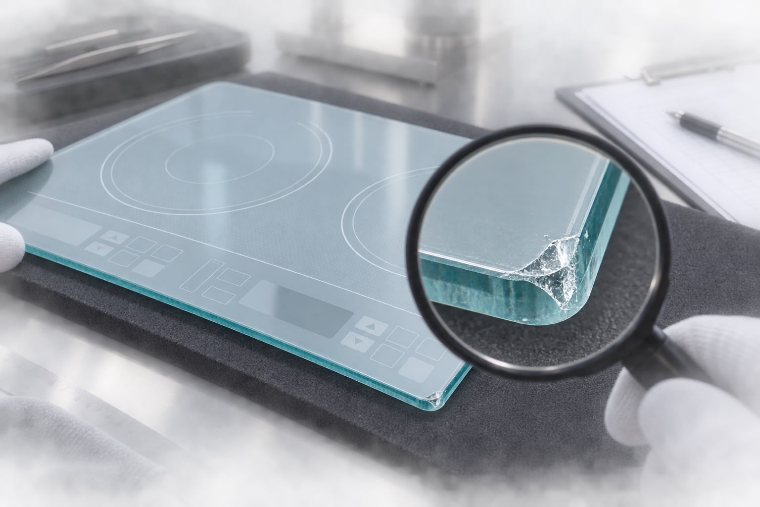 Transparent Ceramic Glass Failure Analysis: Cracks, Chipping, Warping, and Discoloration — product detail