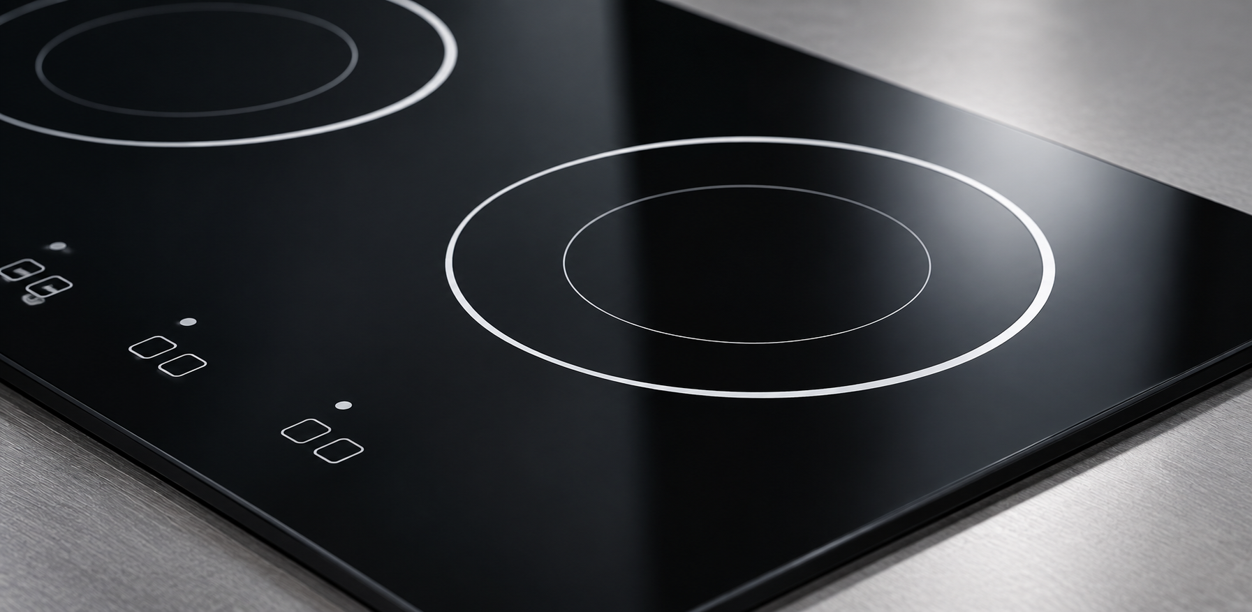glass ceramic cooktop panel screen printing durability detail