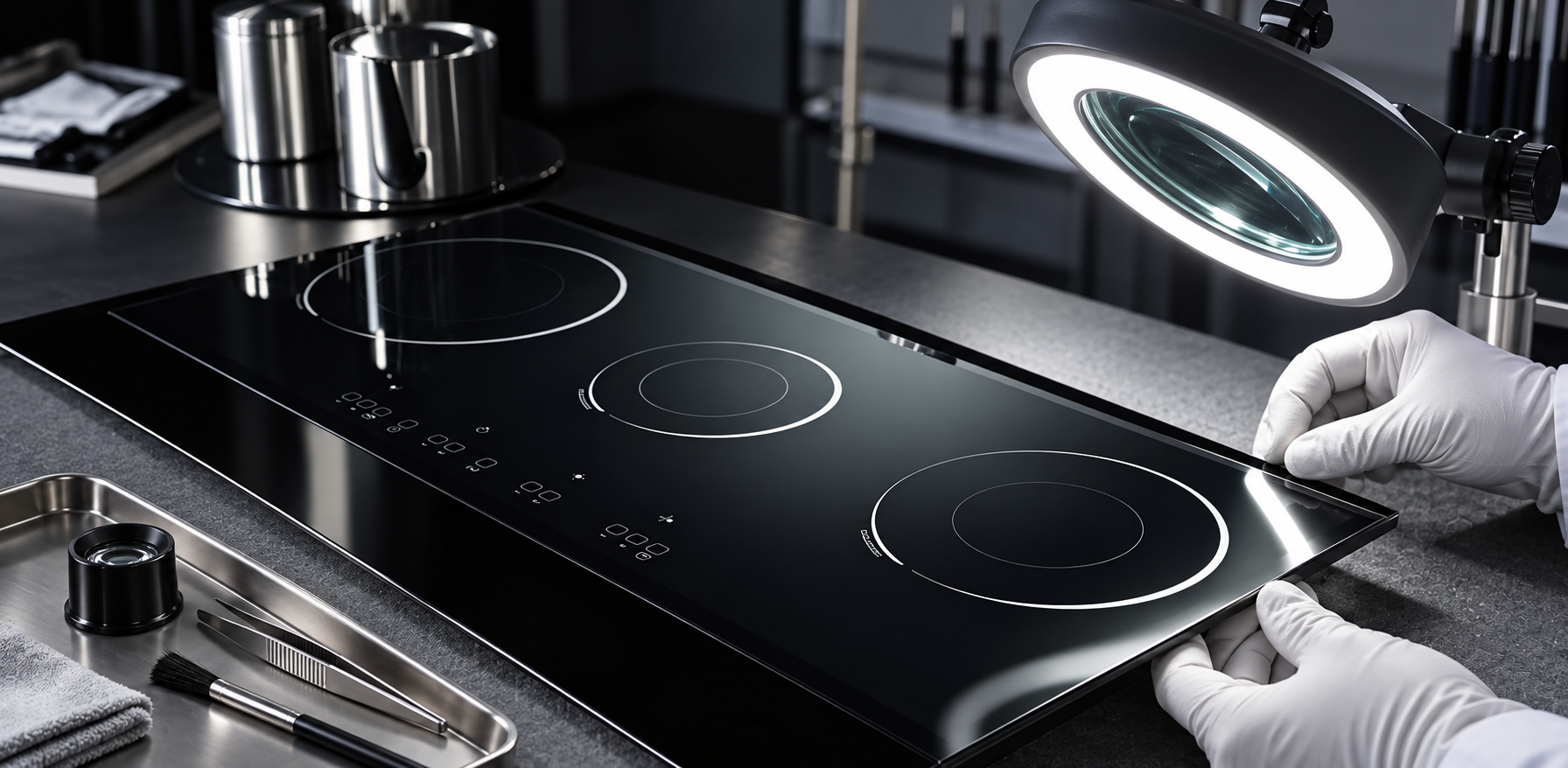 glass ceramic cooktop panel failure analysis detail