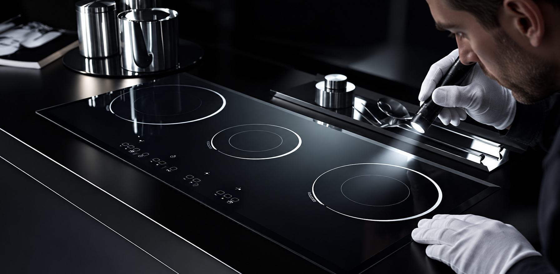induction cooker glass screen printing durability detail
