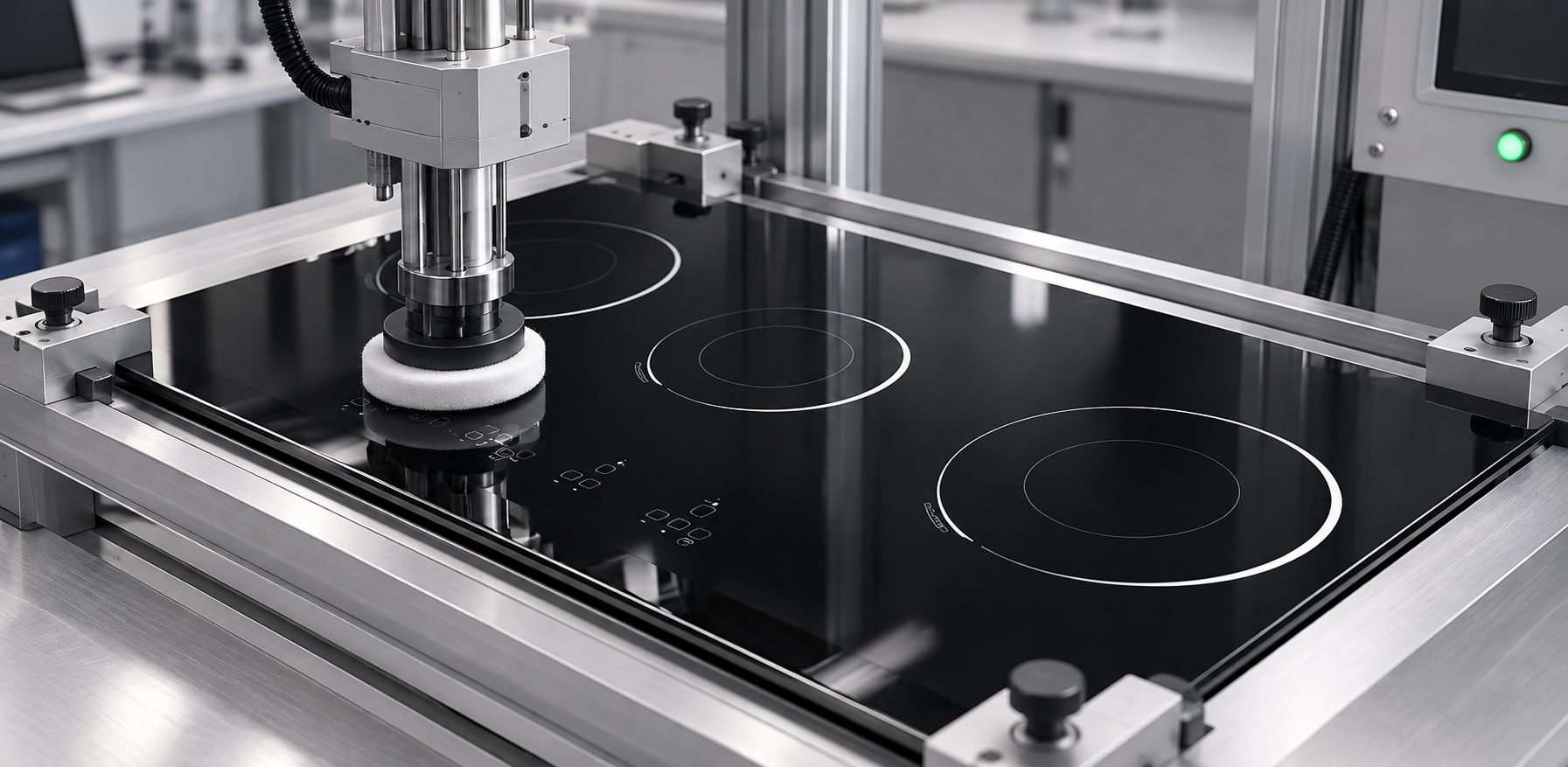 induction cooker glass screen printing durability validation