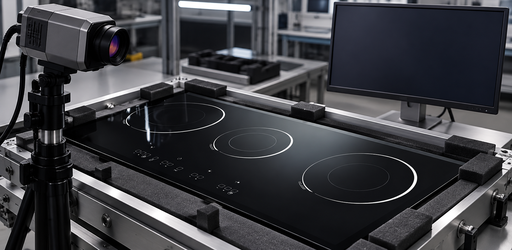 induction cooker glass thermal shock test validation