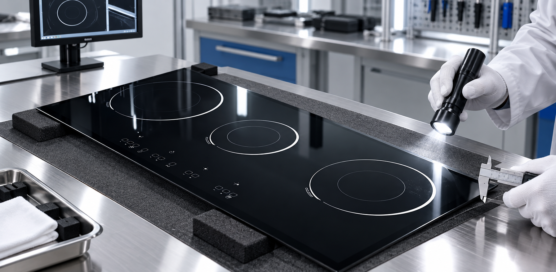 infrared cooker glass corner radius specification detail