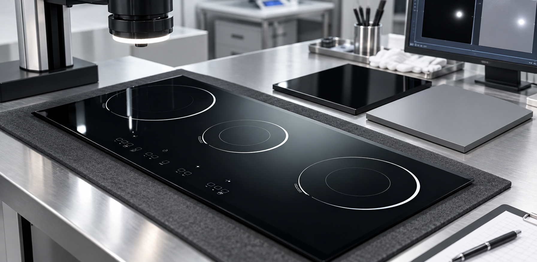 infrared cooker glass screen printing durability validation