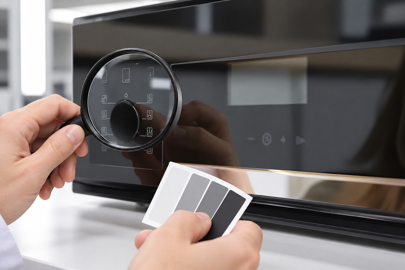 oven door glass screen printing durability detail