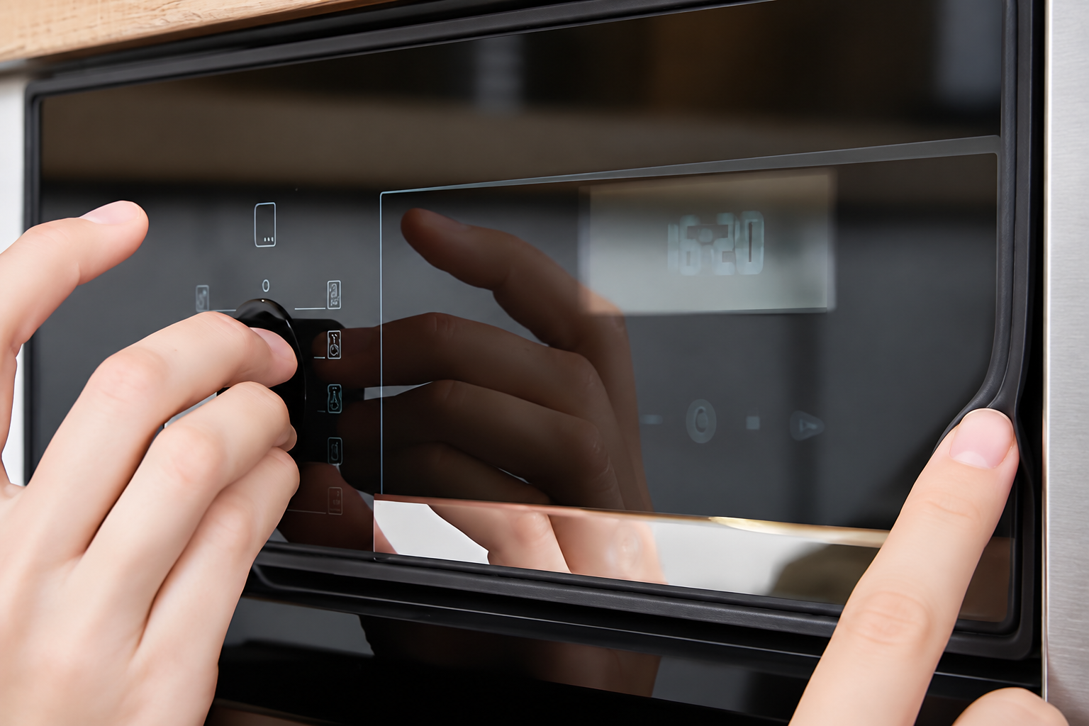 appliance control panel glass sealing interface design verification setup