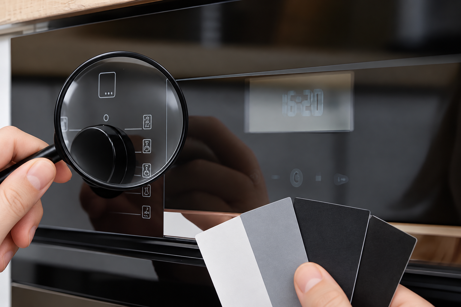 appliance control panel glass screen printing durability verification setup