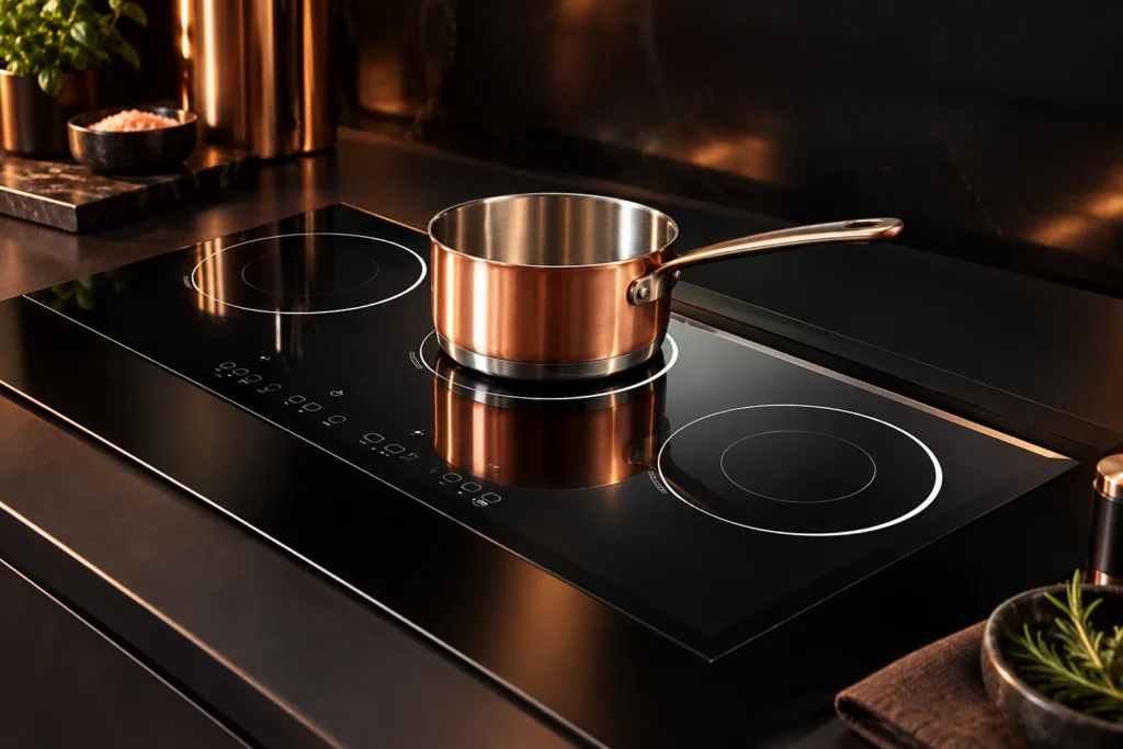 Copper Pans on Induction: Distinguish Copper Bodies from Compatible Bases