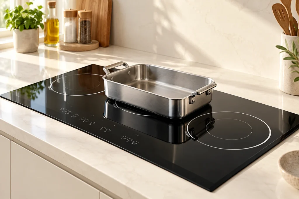 Induction Hob Roasting Pan: Base Fit, Hob Approval and Oven Limits