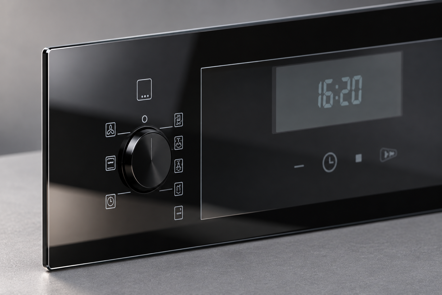 Finished appliance fascia and its edge reviewed for the agreed edge-quality requirement